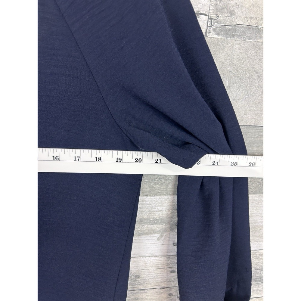 Counterparts Women's Blue Large Long Sleeve Blouse - Picture 4 of 6